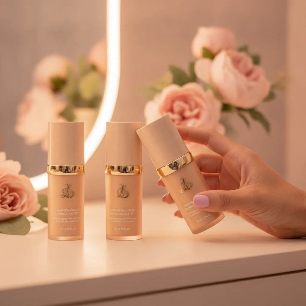 BASE DE MAQUILLAJE 4 EN 1 Tecnología Mimética de Color