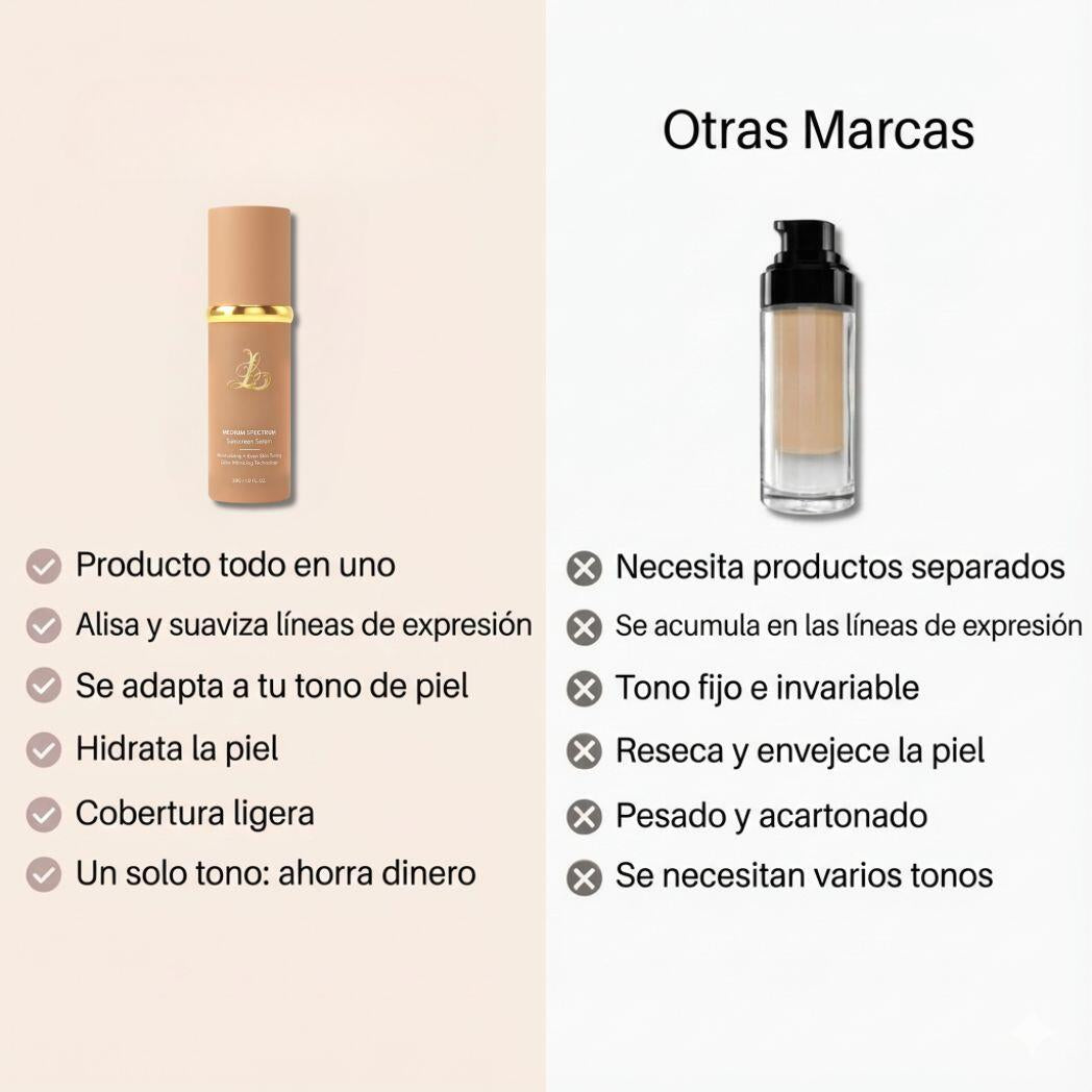 BASE DE MAQUILLAJE 4 EN 1 Tecnología Mimética de Color